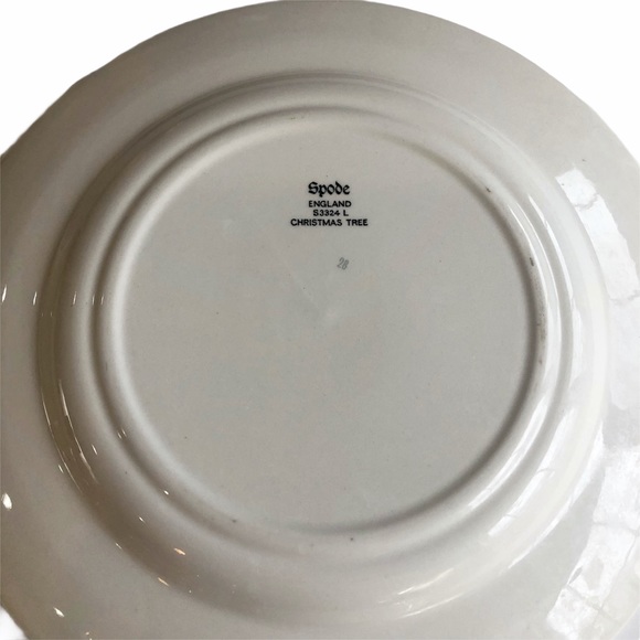 Vintage Spode England Christmas Tree Salad Dessert Plates LNC - Picture 10 of 11